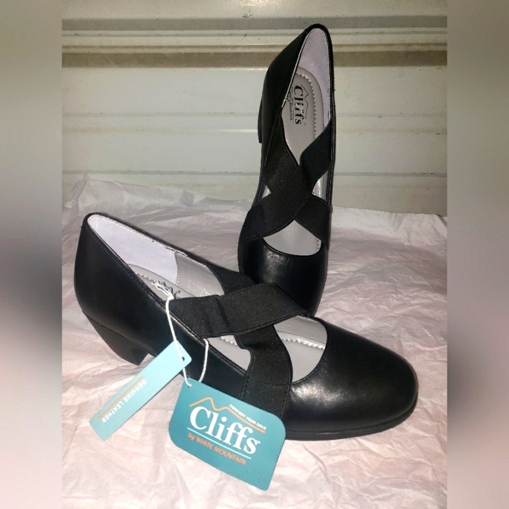 New Size 8 Cliffs White Mountain Anna Pumps Black Shoes womens - Picture 3 of 5